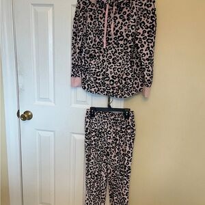 Simply Vera Vera Wang Women’s Pajama Set - Pink Leopard